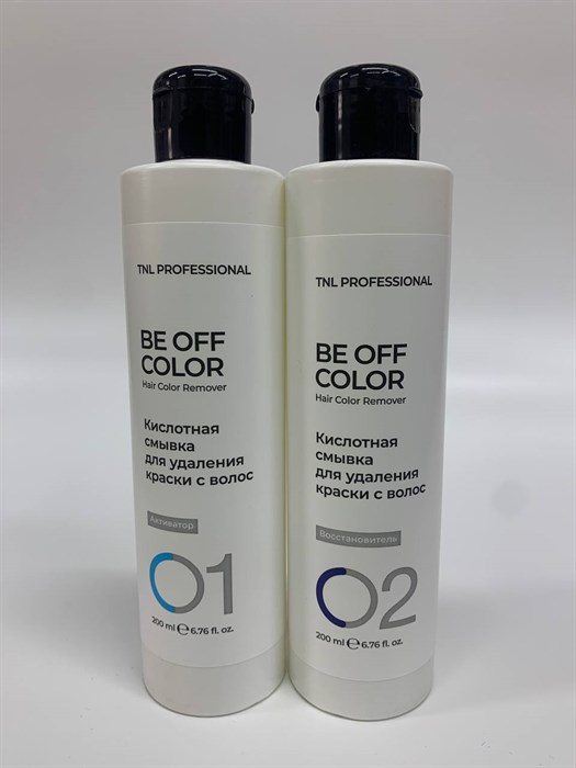 TNL Комплект кислотной смывки для удаления краски с волос (активатор 200 мл.; восстановитель 200 мл.) - фото 4766