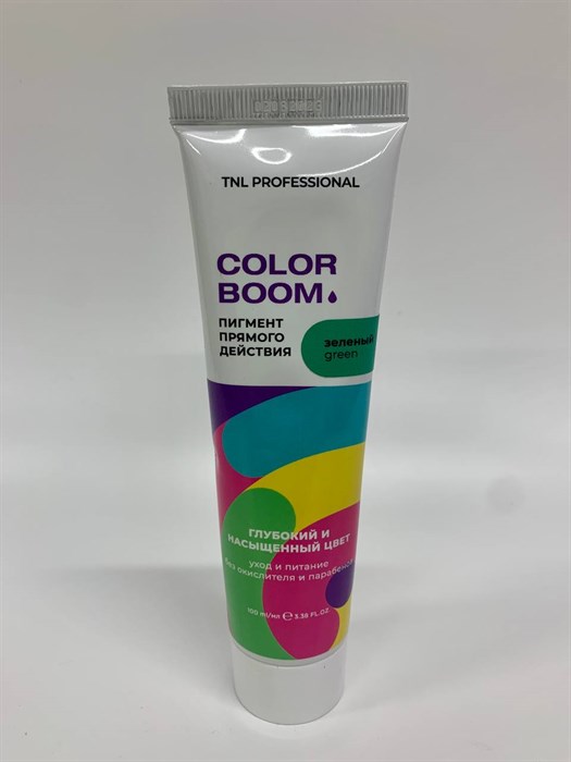 TNL Color Boom Пигмент прямого действия для волос, зеленый, 100 мл. - фото 4780