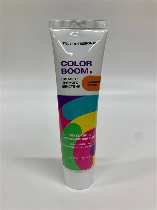 TNL Color Boom Пигмент прямого действия для волос, оранжевый, 100 мл. - фото 4790