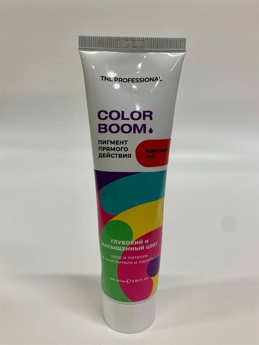 TNL Color Boom Пигмент прямого действия для волос, красный, 100 мл. - фото 4802