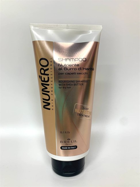 Brelil NUMERO Питательный шампунь с маслом карите для сухих волос 300 мл - фото 5524