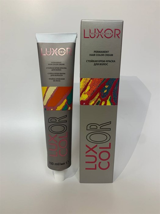 6.7 Темный блондин шоколадный 100 мл.  краситель для волос ЛуксКолор Luxor LuxColor - фото 6010